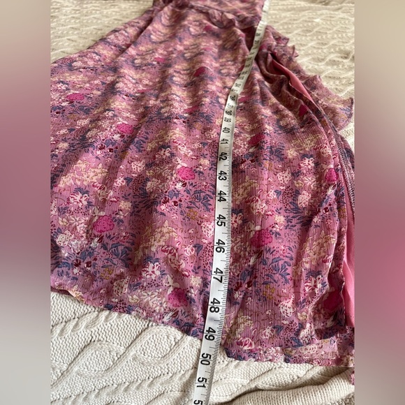 NWT Lush Brand Orchid Pink Floral Long Dress Women’s Size Small - Picture 15 of 16